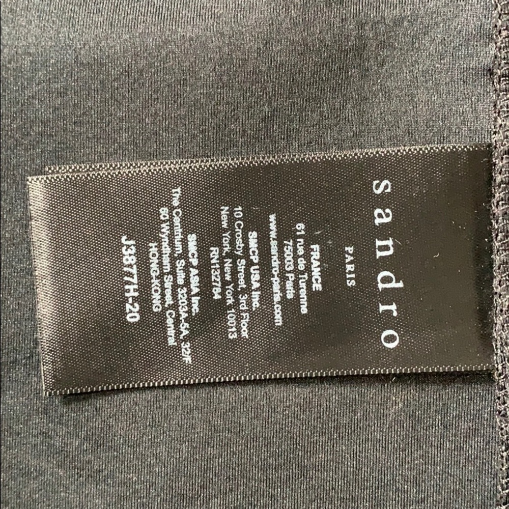 Sandro Paris Snap Button Front Neoprene Skirt - Picture 5 of 5